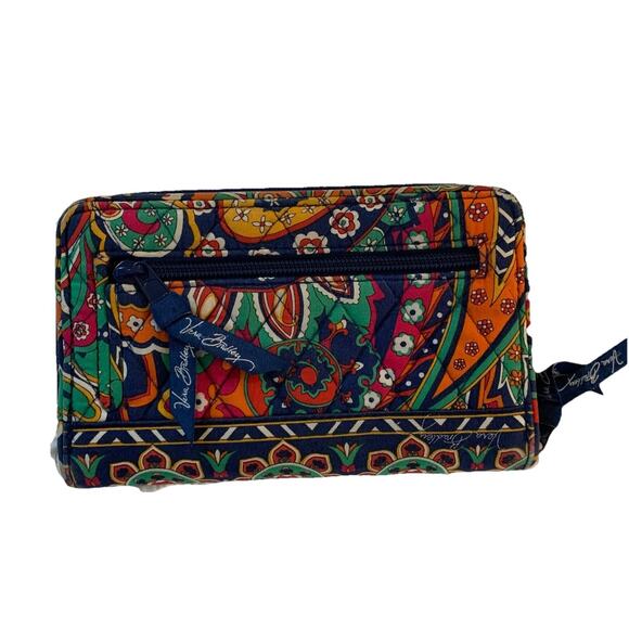 Vera Bradley Turn Lock Wallet Venetian Paisley Retired Hard to Find - Picture 2 of 12